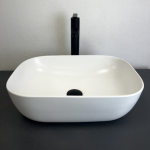 Lavabo Sobre Encimera HORUS Blanco Mate 45,5X32X13,5 de Art&Bath