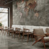AZULEJO METAL INDUSTRIAL BRONZE 60X120 AMBIENTE NEWKER