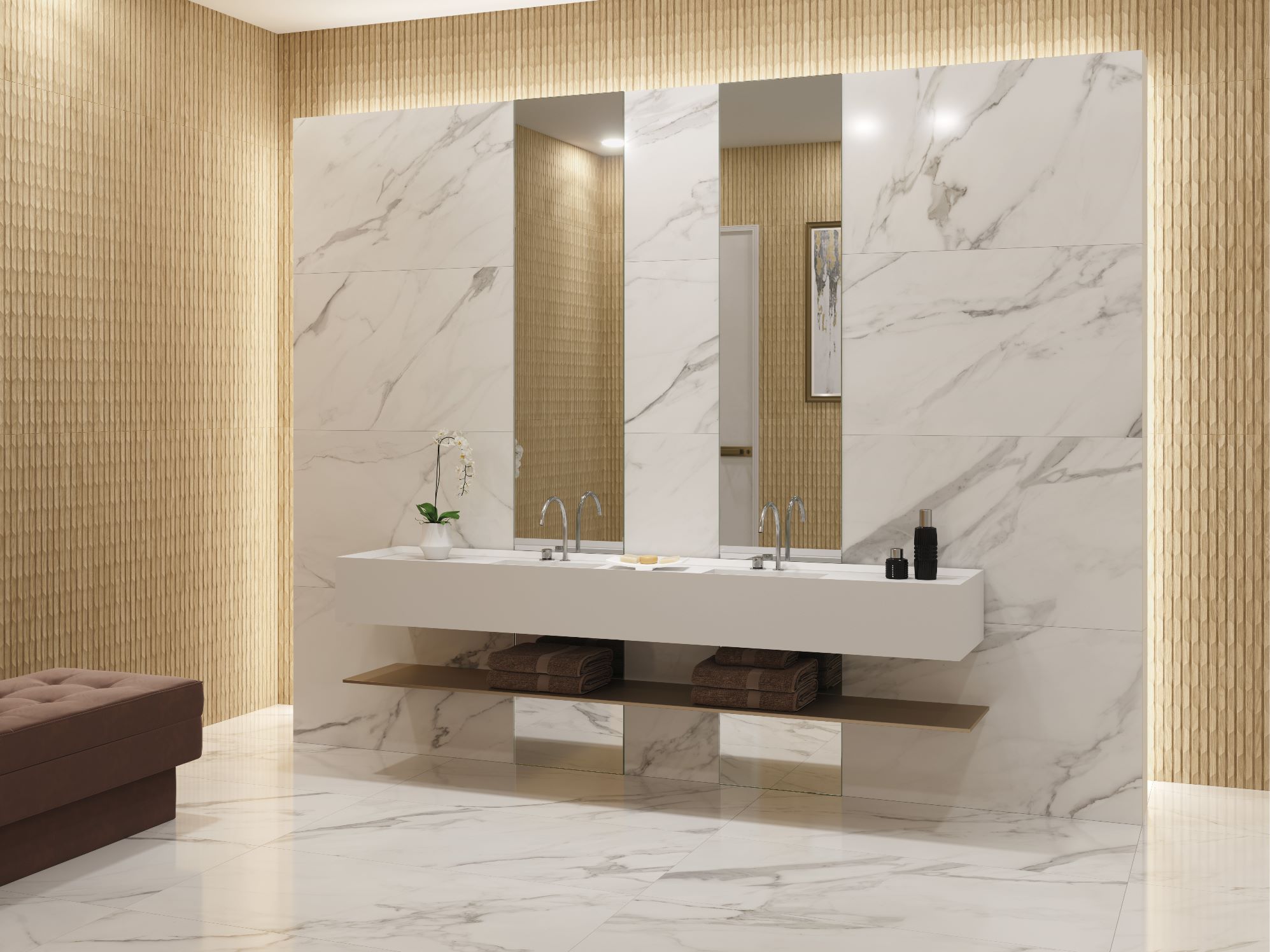 CALACATTA MATT WHITE 60X120 NEWKER