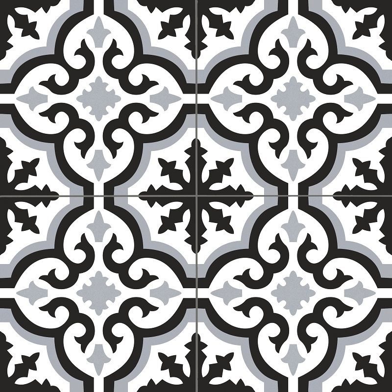 SAVOY BLACK 45x45